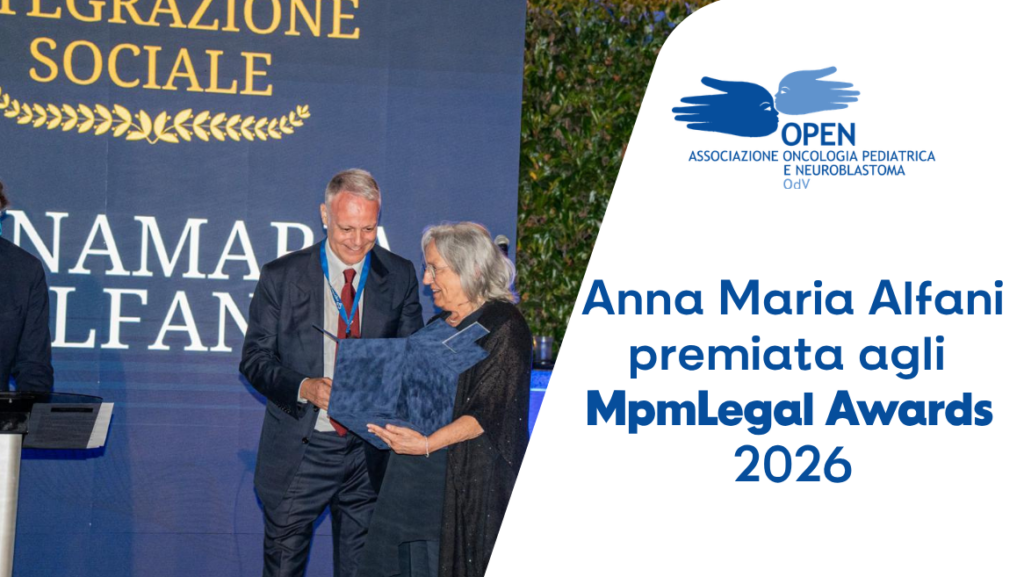Grafica con titolo dell'articolo e foto di Anna Maria Alfani premiata